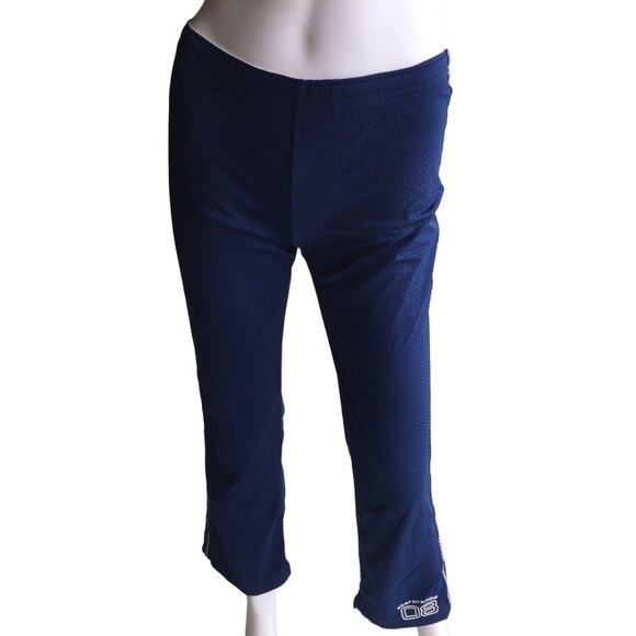 Abercrombie Girls Navy Blue/ White Athletic Pants Size Large New with Tags - Picture 1 of 8